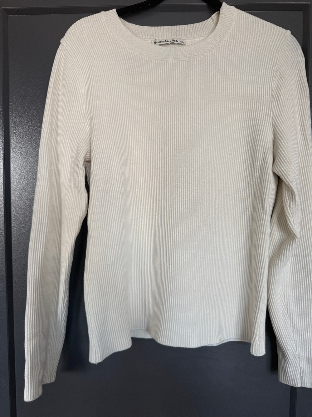 Abercrombie & Fitch Ribbed Crew Neck Sweater Size Large